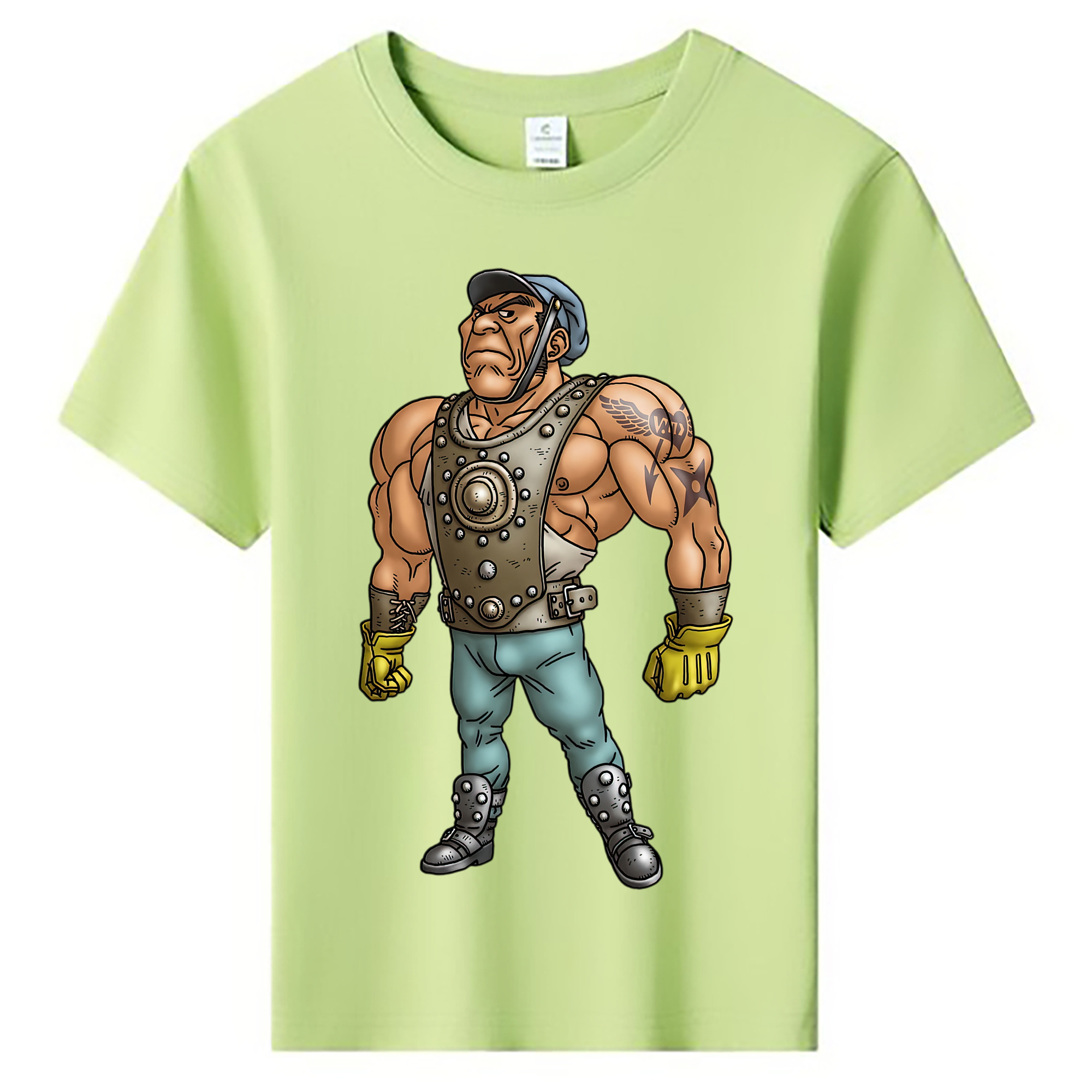 （画像用） ドラゴンクエスト Doragon Kuesuto Dragon Quest 綿100％キッズTシャツ（フロントプリント）